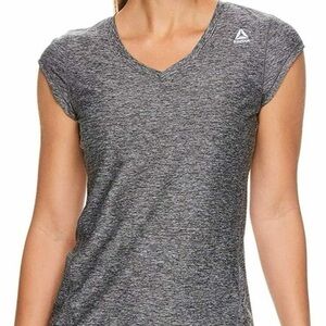 Reebok Gray Short Sleeve Workout Top